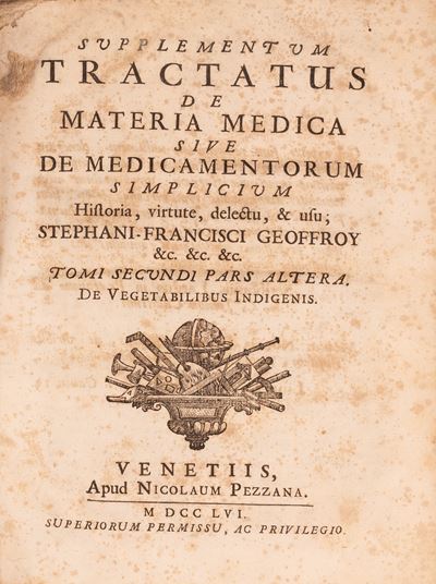 Supplementum Tractatus De Materia Medica
