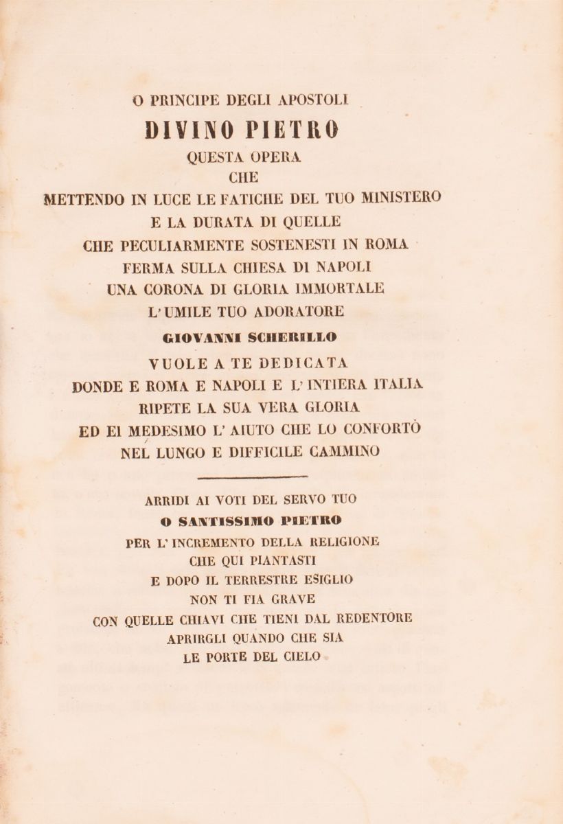 Della Venuta di S. Pietro Paolo nella Città di Napoli della Campania. Libri Cinque del Acan. Giov...