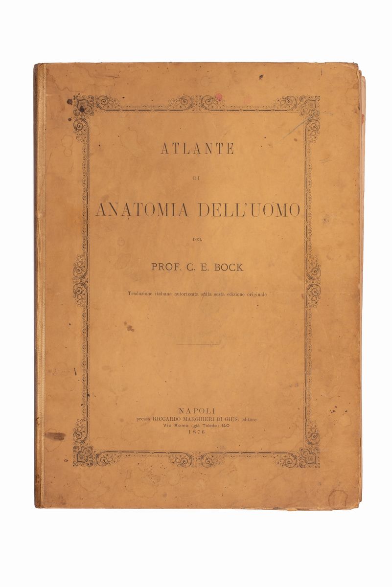 Atlante di Anatomia Dell'uomo del Prof. C.e. Block