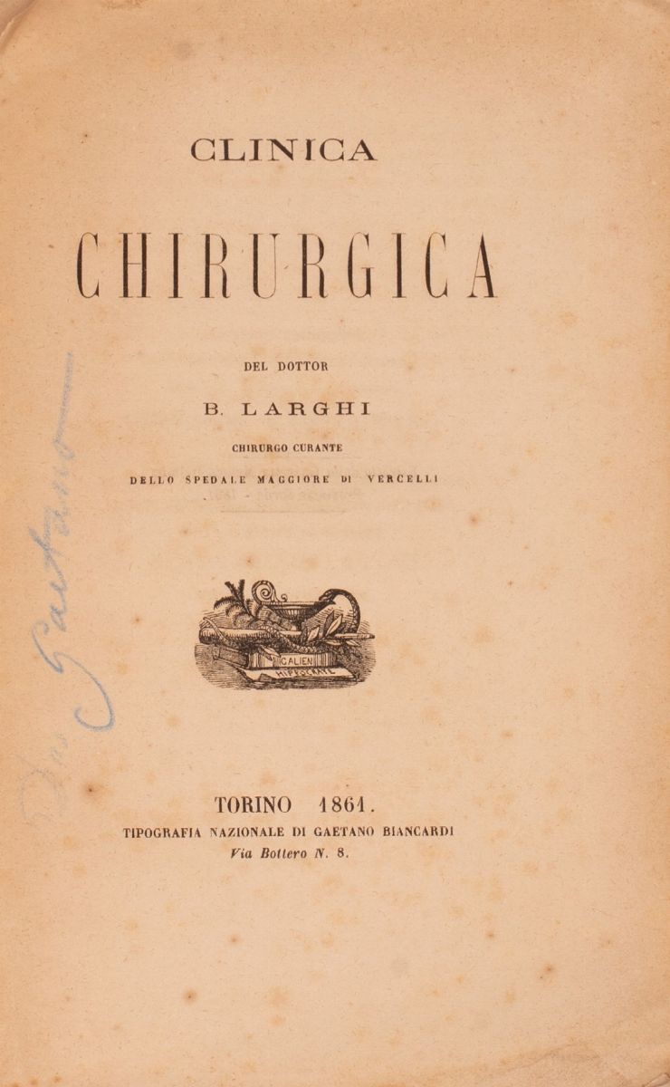 Clinica Chirurgica del Dott. B. Larghi