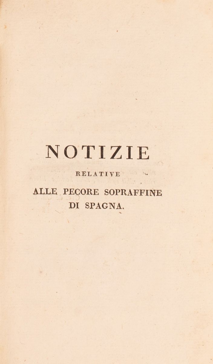 Notizie Relative alle Pecore Sopraffine di Spagna