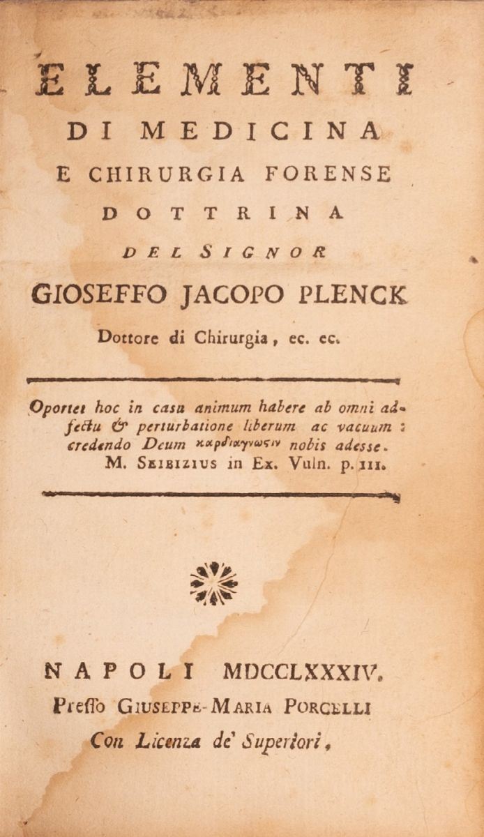 Elementi di Medicina e Chirurgia Forense