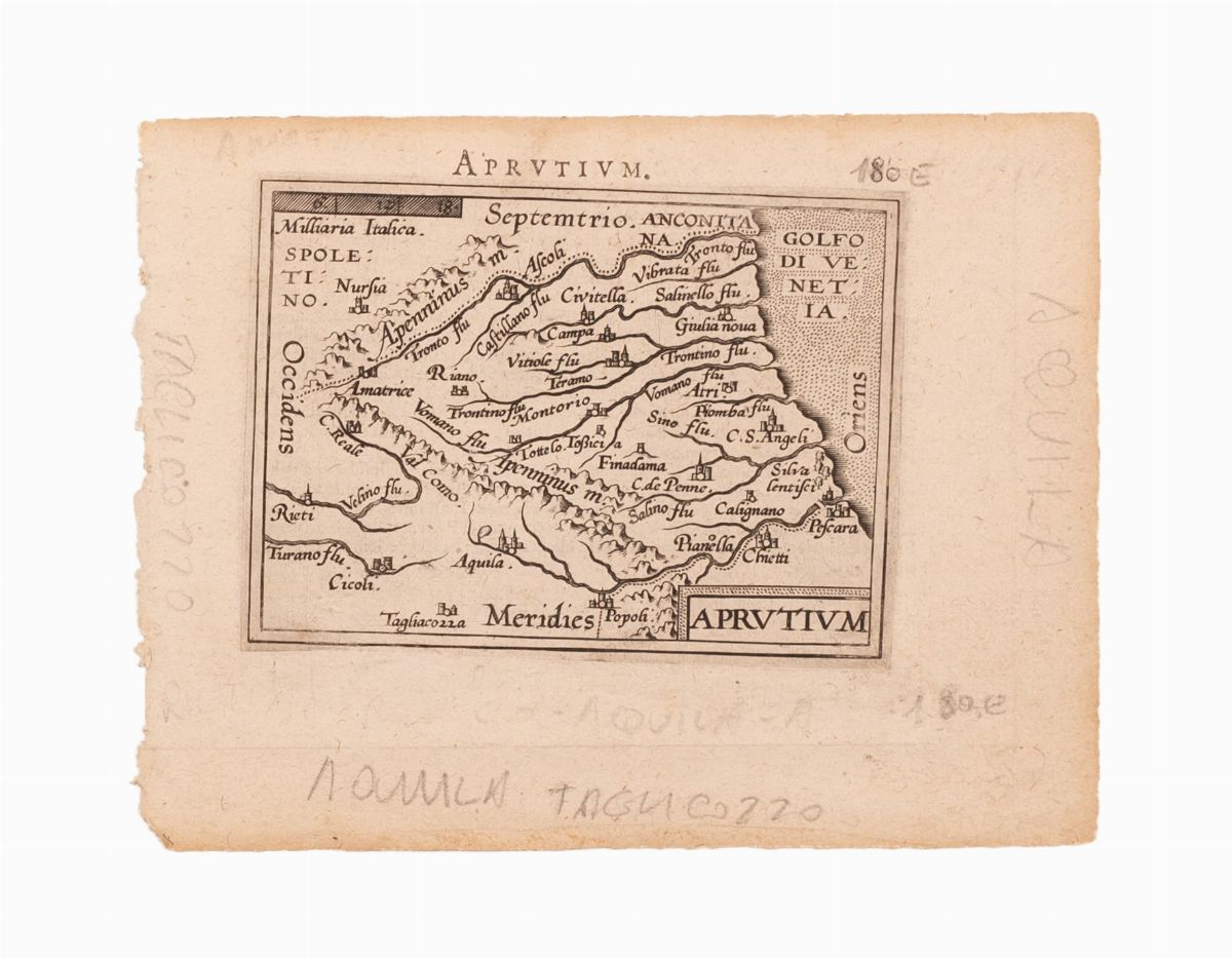 Aprutium Piccola Mappa Dell’abruzzo Tratta da “epitome Theatri Orbis Terraum”