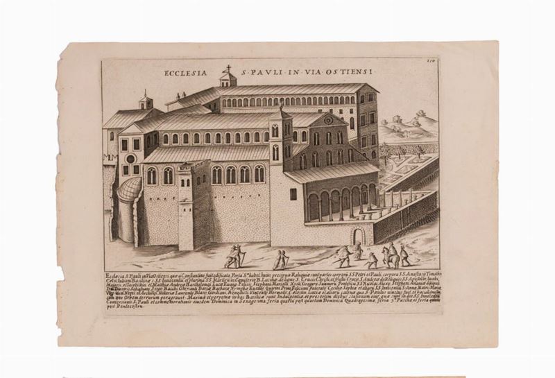 Giacomo Lauro - Ecclesia S. Pavli . in . Via . Ostiensi