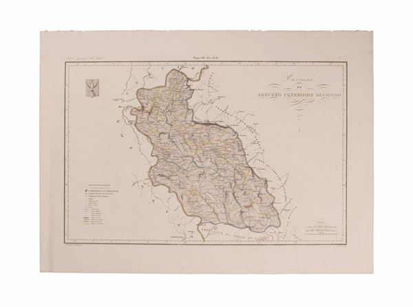 CARTA COROGRAFICA di ABRUZZO ULTERIORE II
