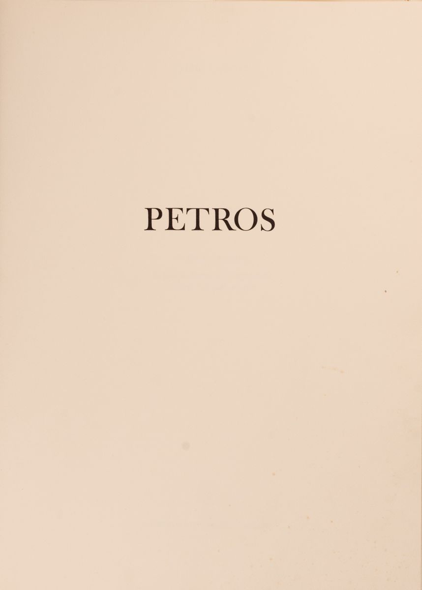 Petros Papavassiliou - Petros. Opera Grafica. Quindici Xilografie Originali Incise dal 1970 al 19...