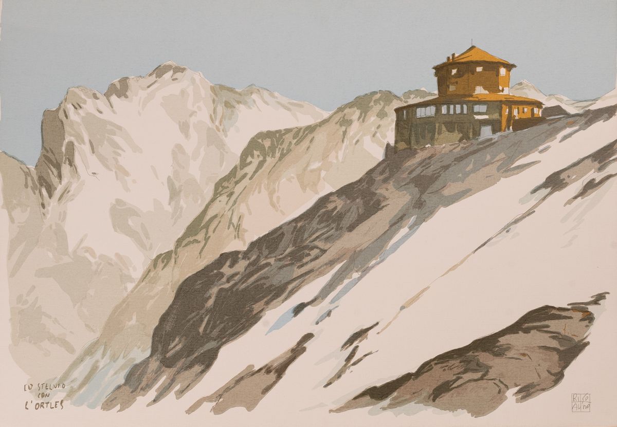 Aldo Riso - Paesaggi: A) lo Stelvio B) Riace
