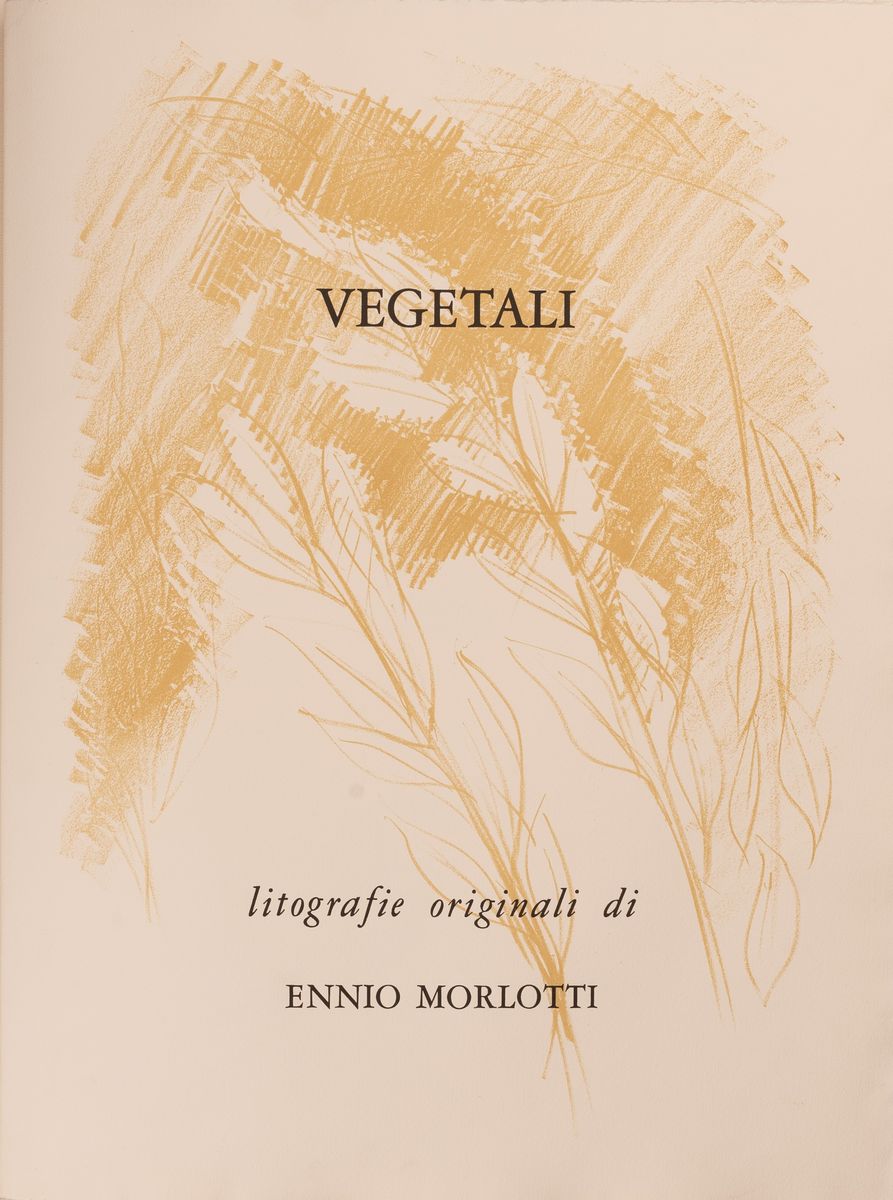 Ennio Morlotti - Volume "vegetali" con 8 Litografie Originali