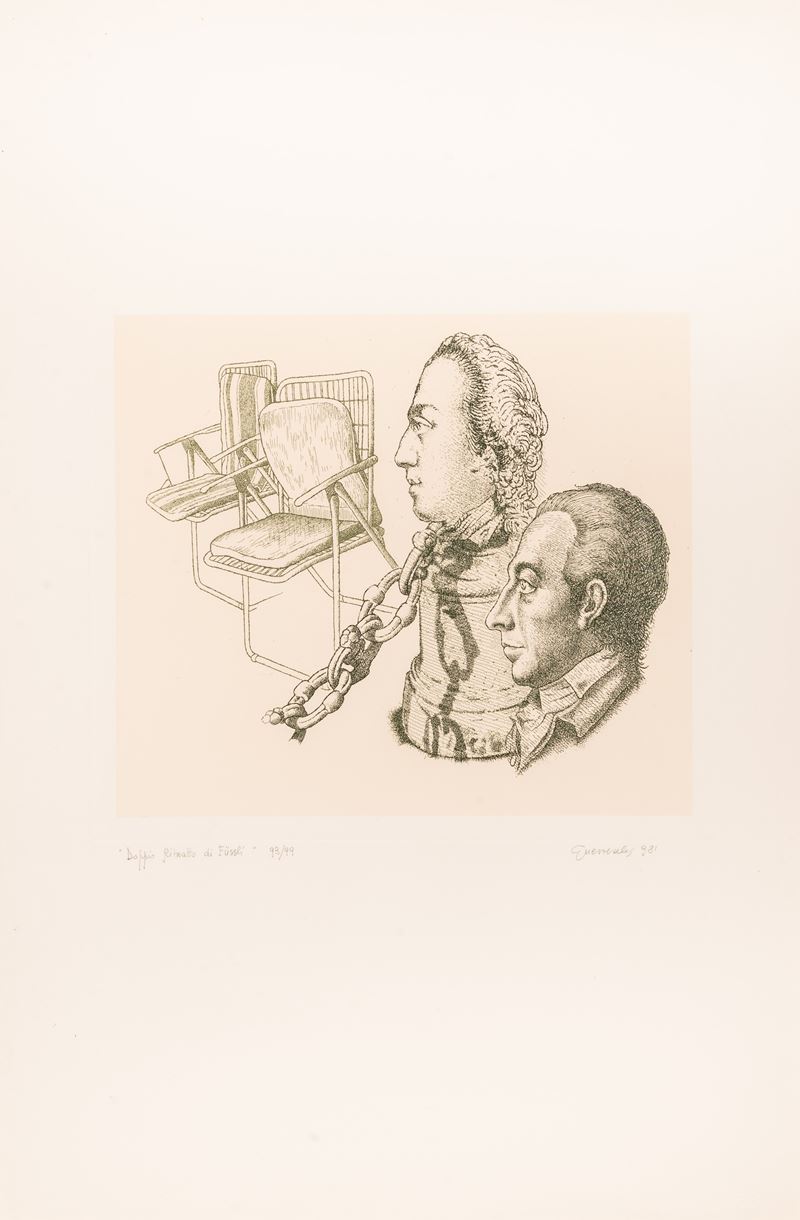 Giuseppe Guerreschi - Doppio Ritratto di Fussli