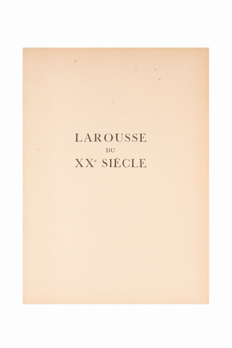 Larousse Du Xxe Siècle