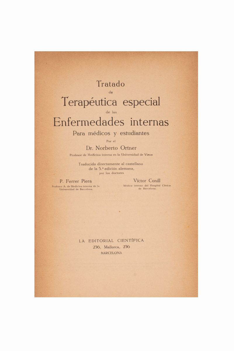 Tratado De Terapeutica Especial De Las Enfermedades Internas.