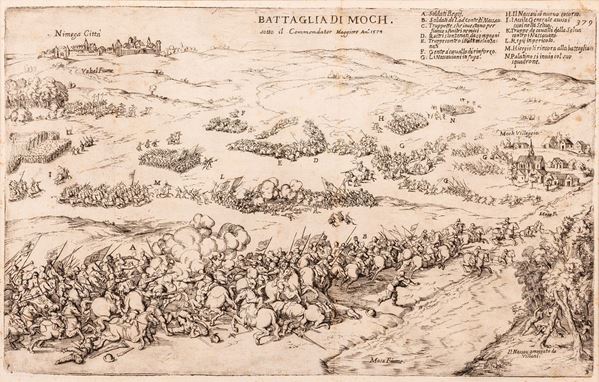 Battaglia del Moockerheijde  - Asta Libri Antichi, Incisioni, Disegni e Manoscritti (Prima sessione) - Gliubich Casa d'Aste