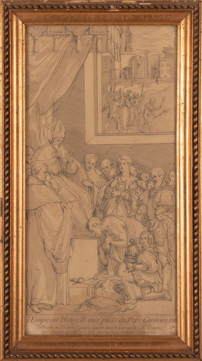 L'empereur Henri IV, Aux Pieds Du Pape Gregoire VII Anne Claude Philippe De Caylus (1692-1765) Im...