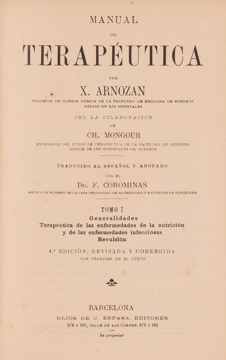 Manual De Terapéutica Por X. Arnozan