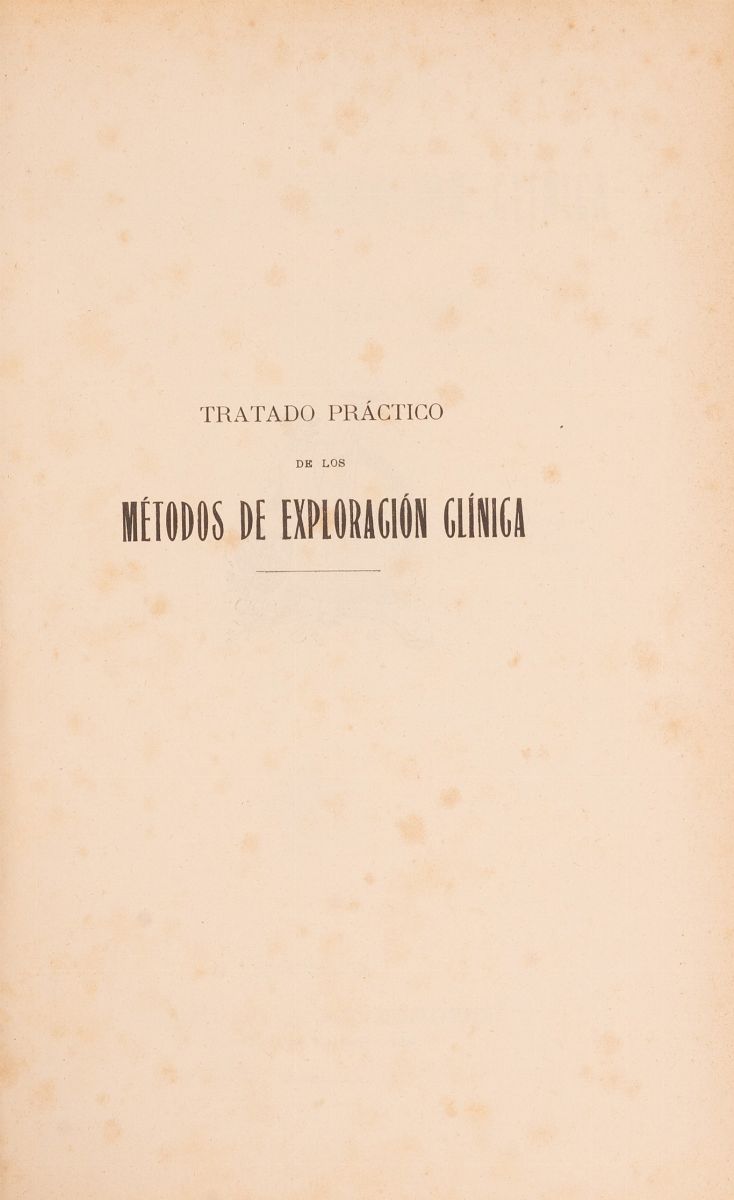 Tratado Practico De Los Metodos De Exploracion Clinica