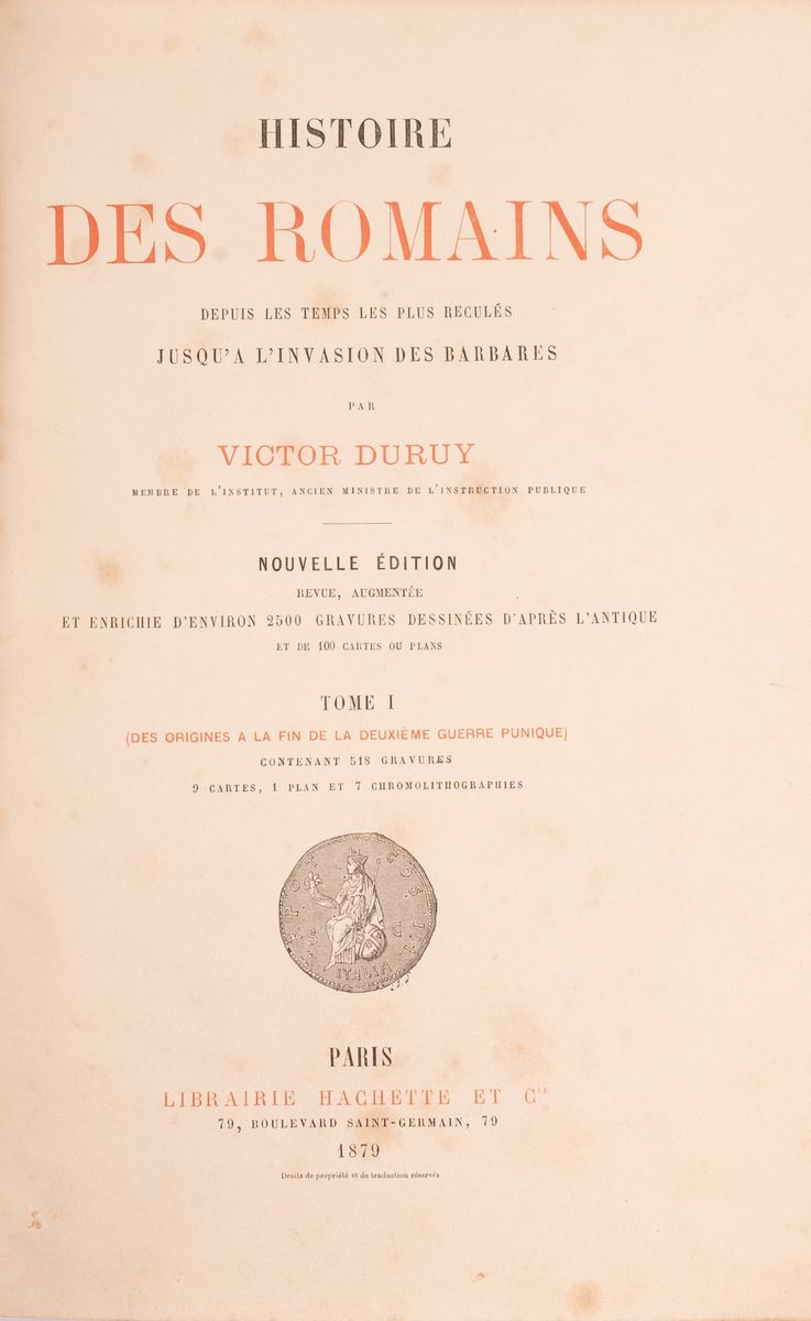 Histoire Des Romanins Depui Les Temps Les Plus Reculès Jusqu'a Lìinvasion Des Barbares