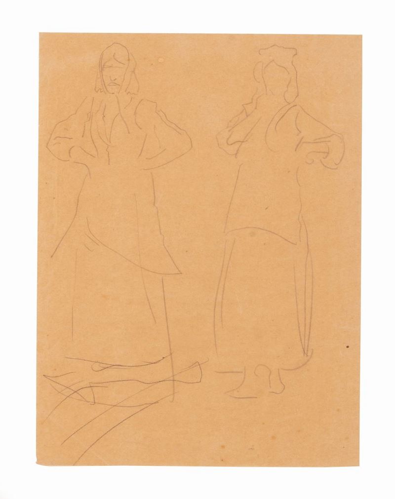 Francesco Paolo Michetti - Due Figure Femminili
