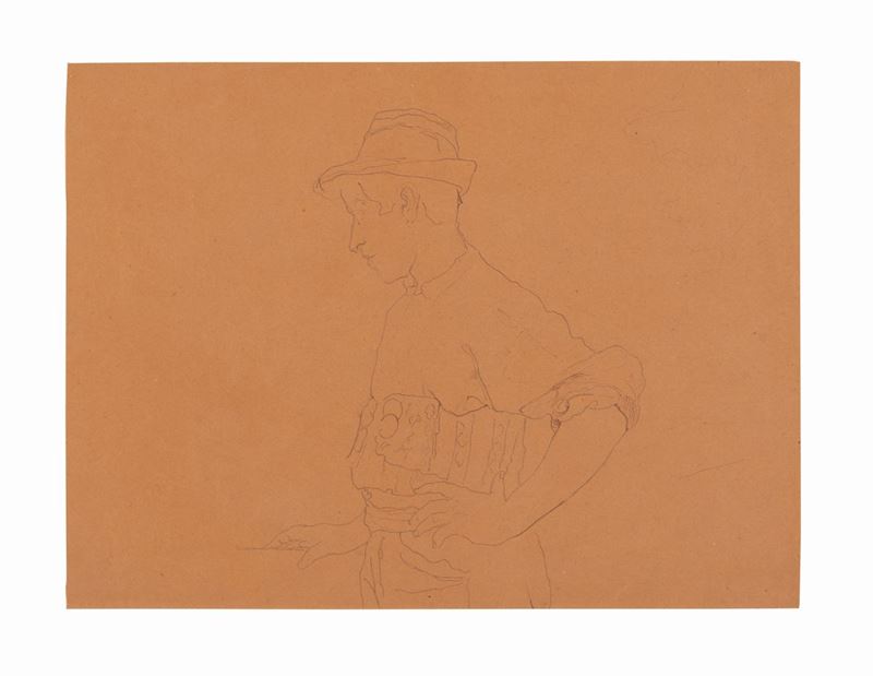 Francesco Paolo Michetti - Giovane in Abito Tradizionale