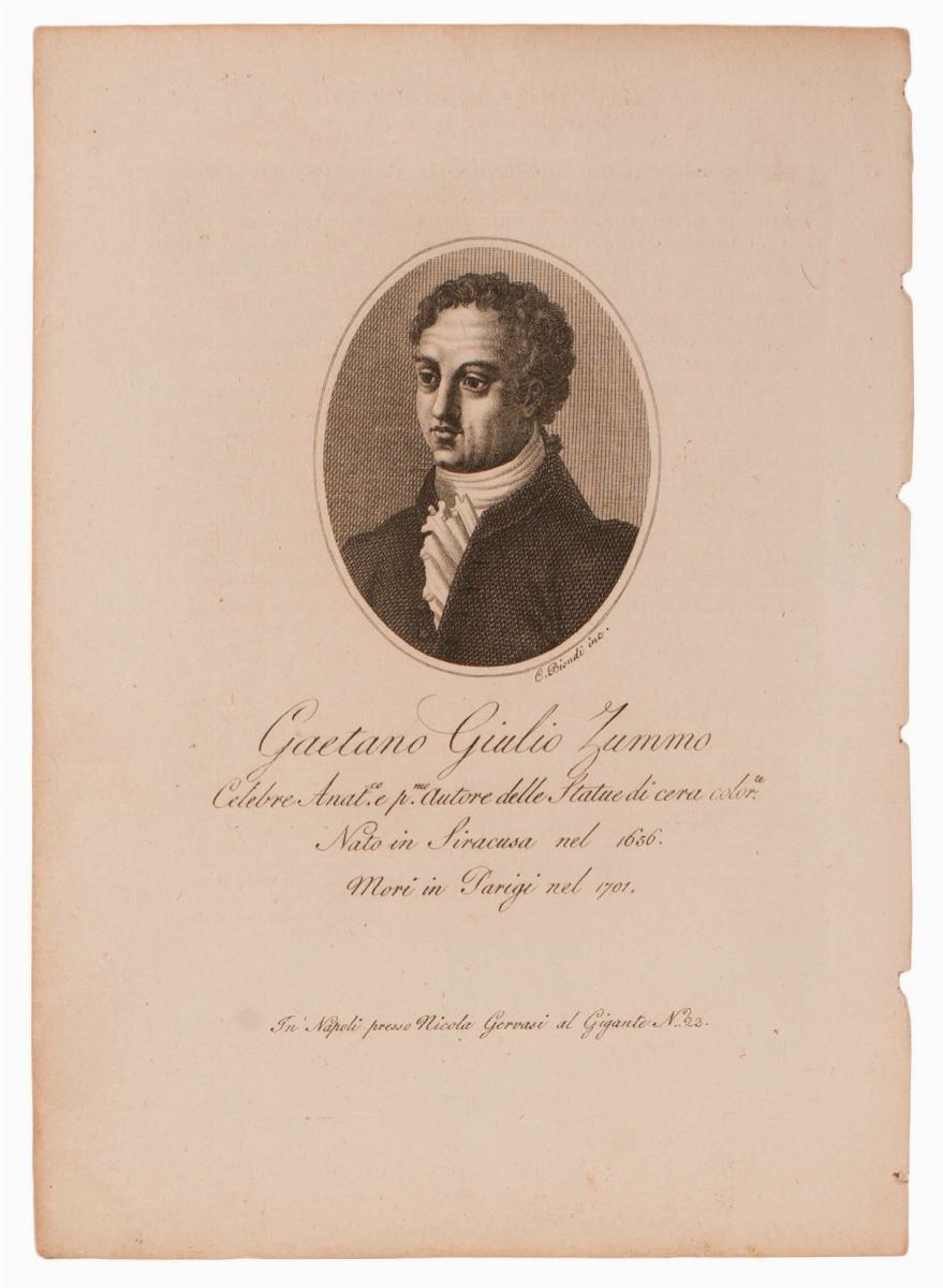 Guglielmo Morghen - Lotto di 10 Incisioni di Importanti Personaggi Siciliani