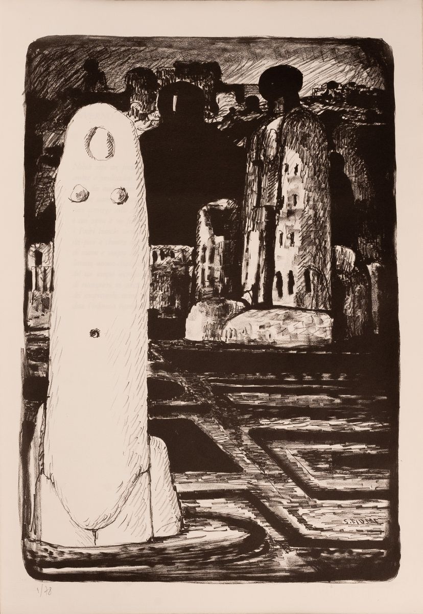 Frammenti Dall'isola Athikte. Prefazione di Enzo Paci. 13 Litografie Originali a Piena Pagina di ...