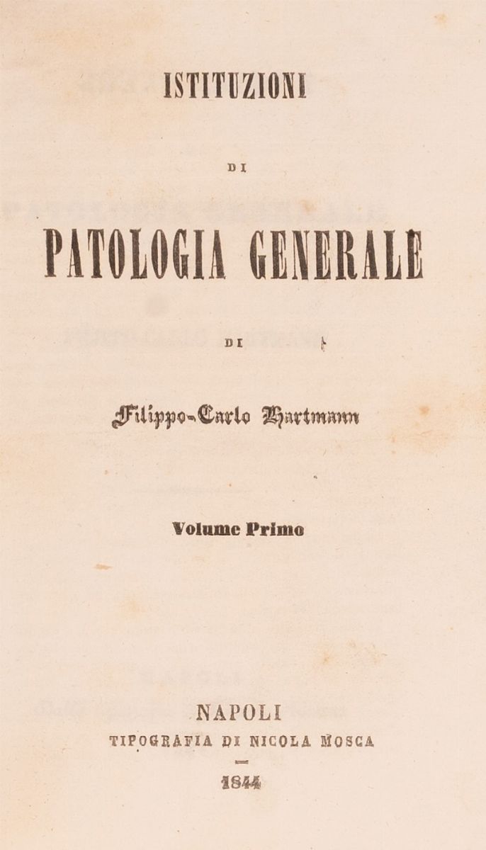 Lotto 3 Libri Ottocento di Medicina
