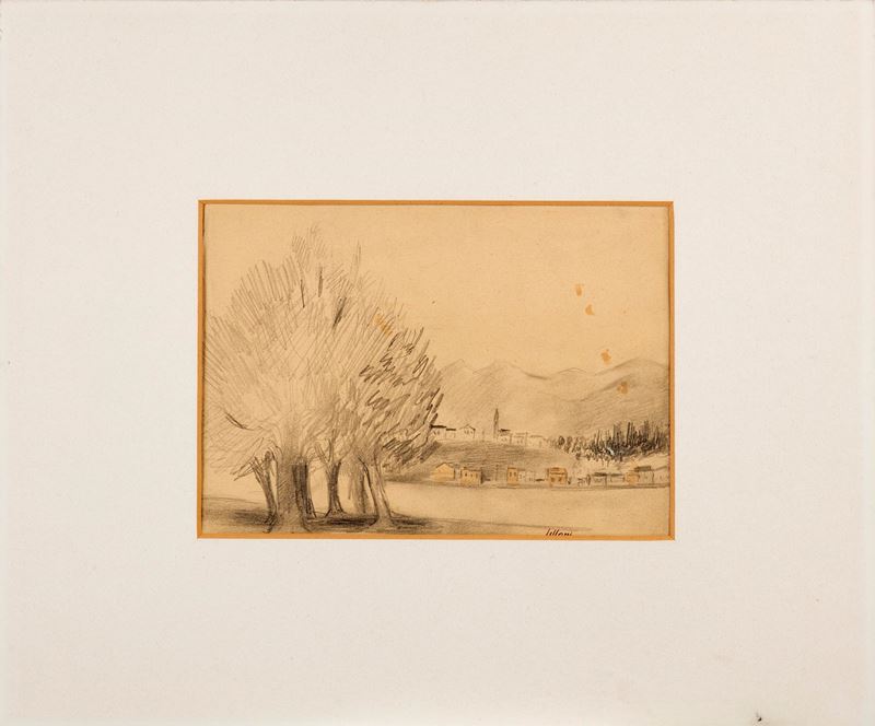 Umberto Lilloni - Alberi sul Lago