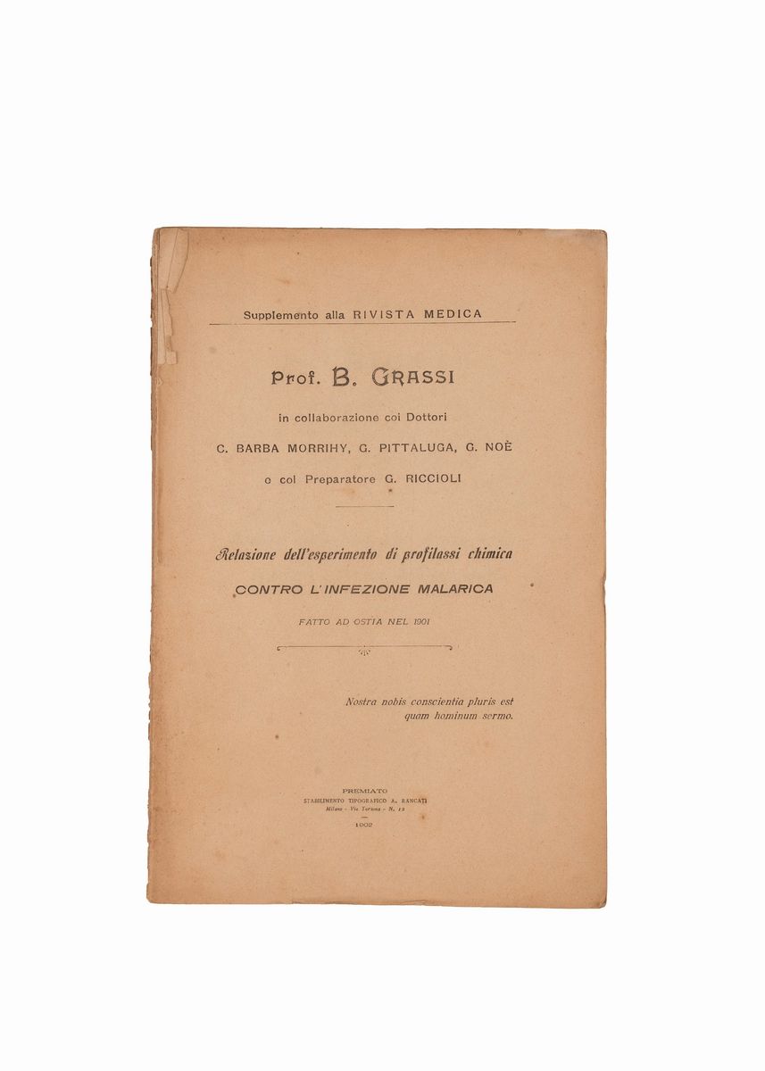 Lotto Malaria 11 Libri