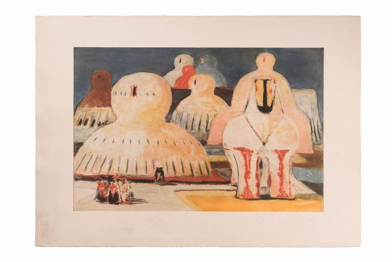 Salvatore Fiume - Composizione con Cavallo e Cavaliere