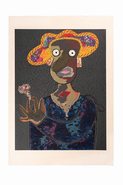 Figura Femminile con Rosa