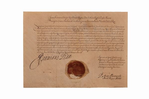 GIOVANNI CASIMIRO, Re di Polonia, Granduca di Lituania, di Russia ecc.