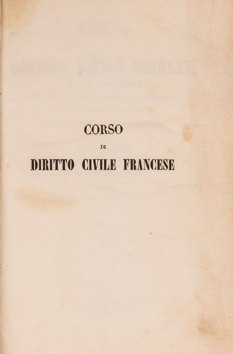 Karl Salomo Zachariae – Corso di Diritto Civile Francese di C. S. Zachariae