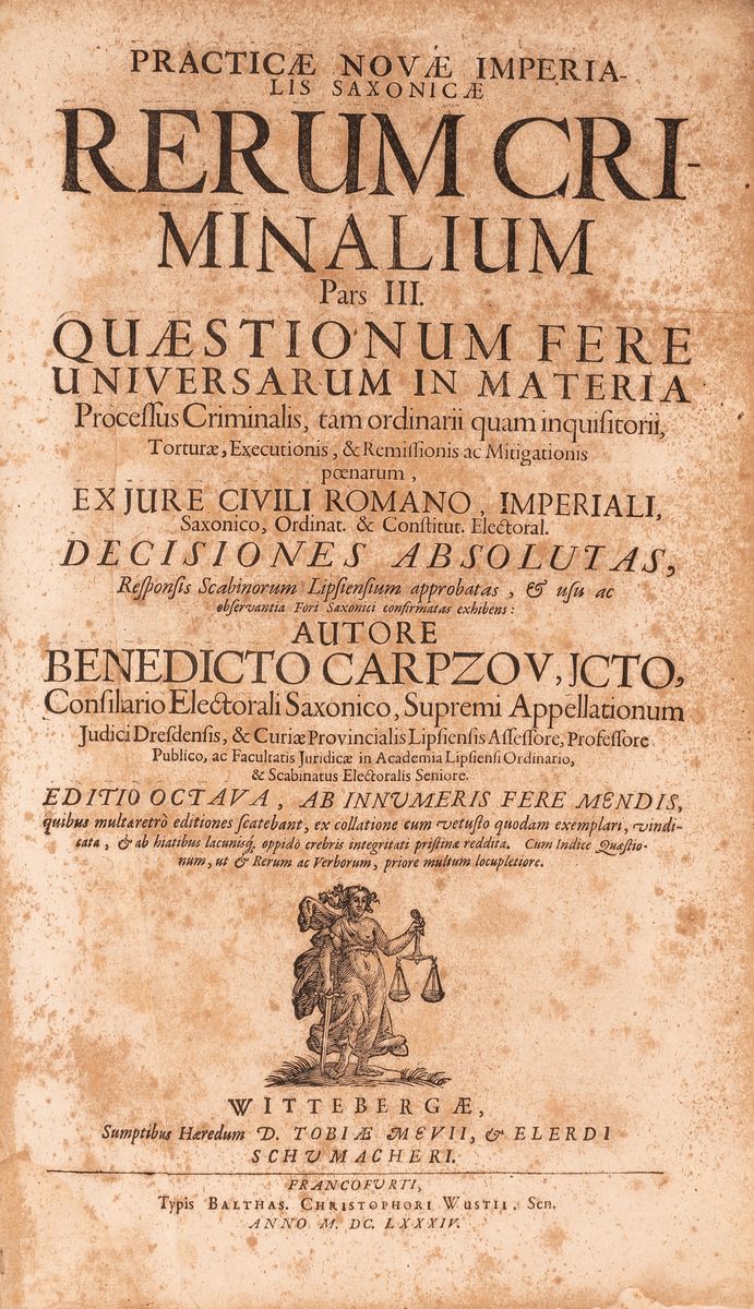 Practicae Novae Imperialis Saxonicae Rerum Criminalium Pars III