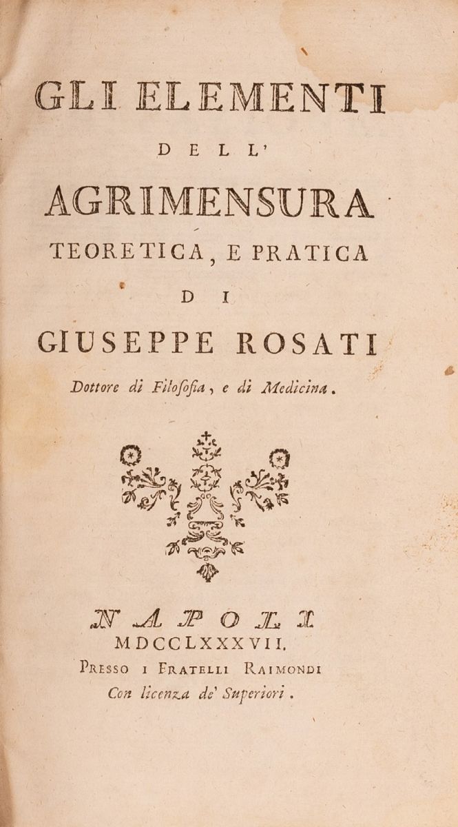 Gli Elementi Dell'agrimensura Teoretica