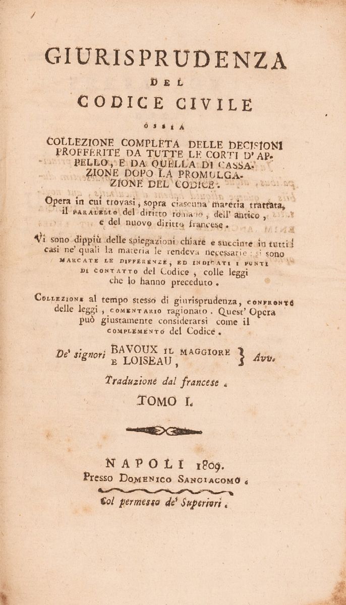 Giurisprudenza del Codice Civile