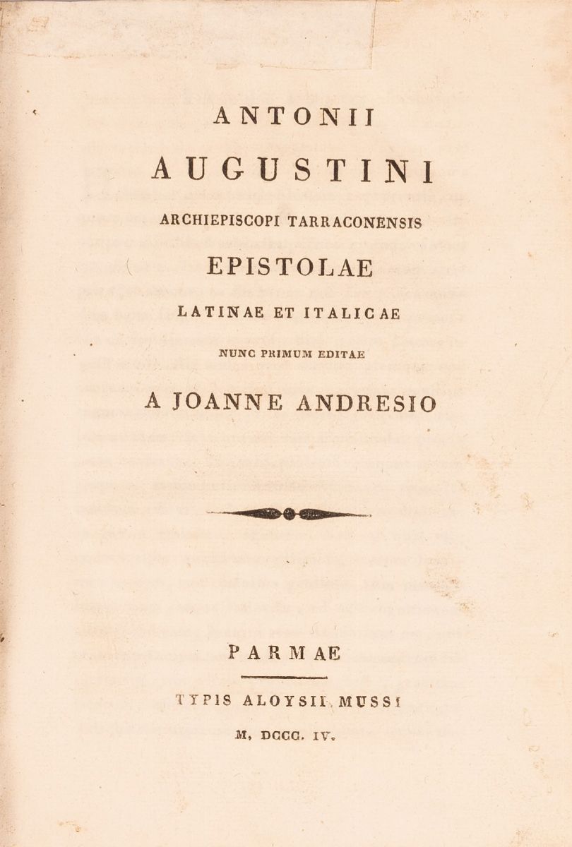 Antonii Agustini Archiepiscopi Tarraconensis