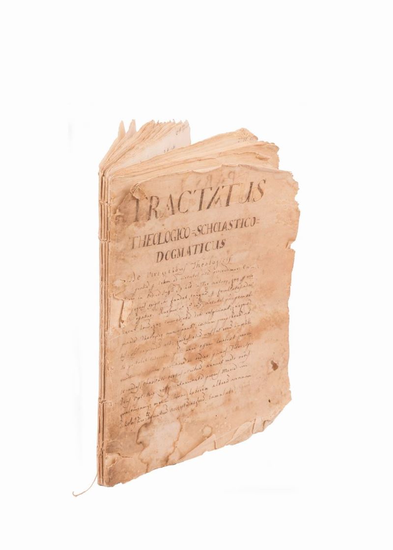 Manoscritto Tractatus Theologico Scholastico Dogmaticus