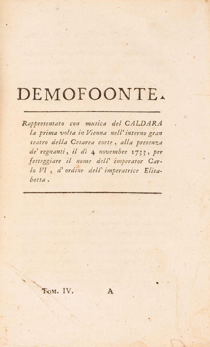 Opere del Sig. Abate Pietro Metastasio