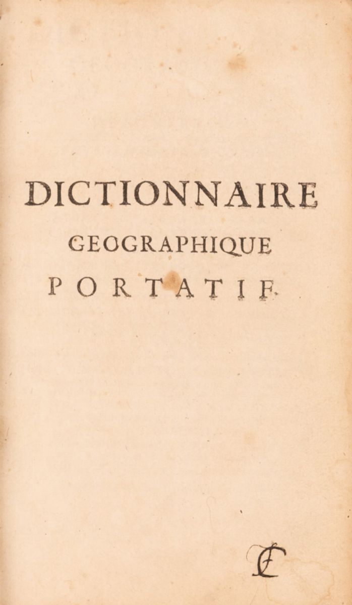 Vosgien Dictionnaire Géographique Portatif, Ou, Description De Tous Les Royaumes