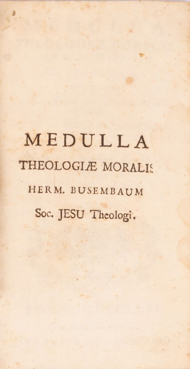 Medulla Theologicae Moralis Herm Busembaum