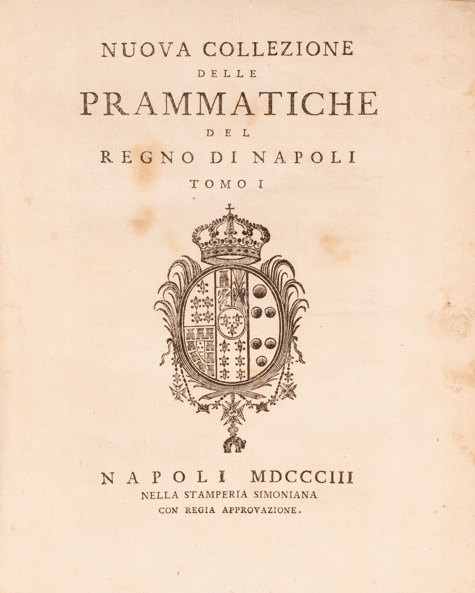 Nuova Collezione delle Prammatiche del Regno di Napoli Tomo IV