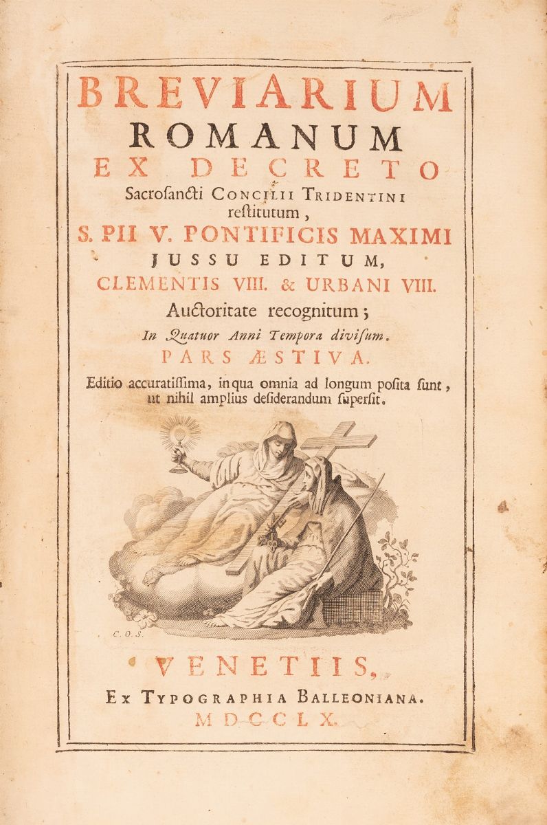 Breviarum Romanum Ex Decreto Sacrosancti Concilii Tridentini Restitutum