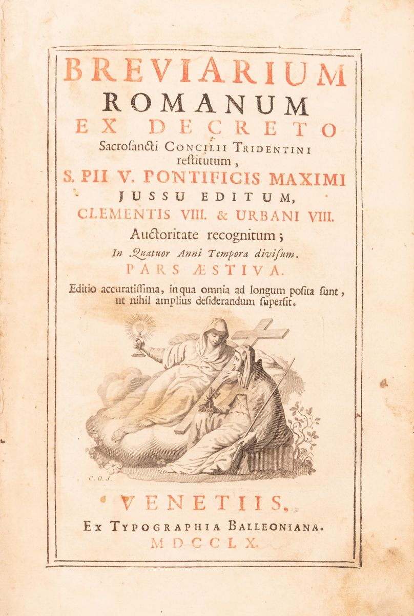 Breviarum Romanum Ex Decreto Sacrosancti Concilii Tridentini Restitutum