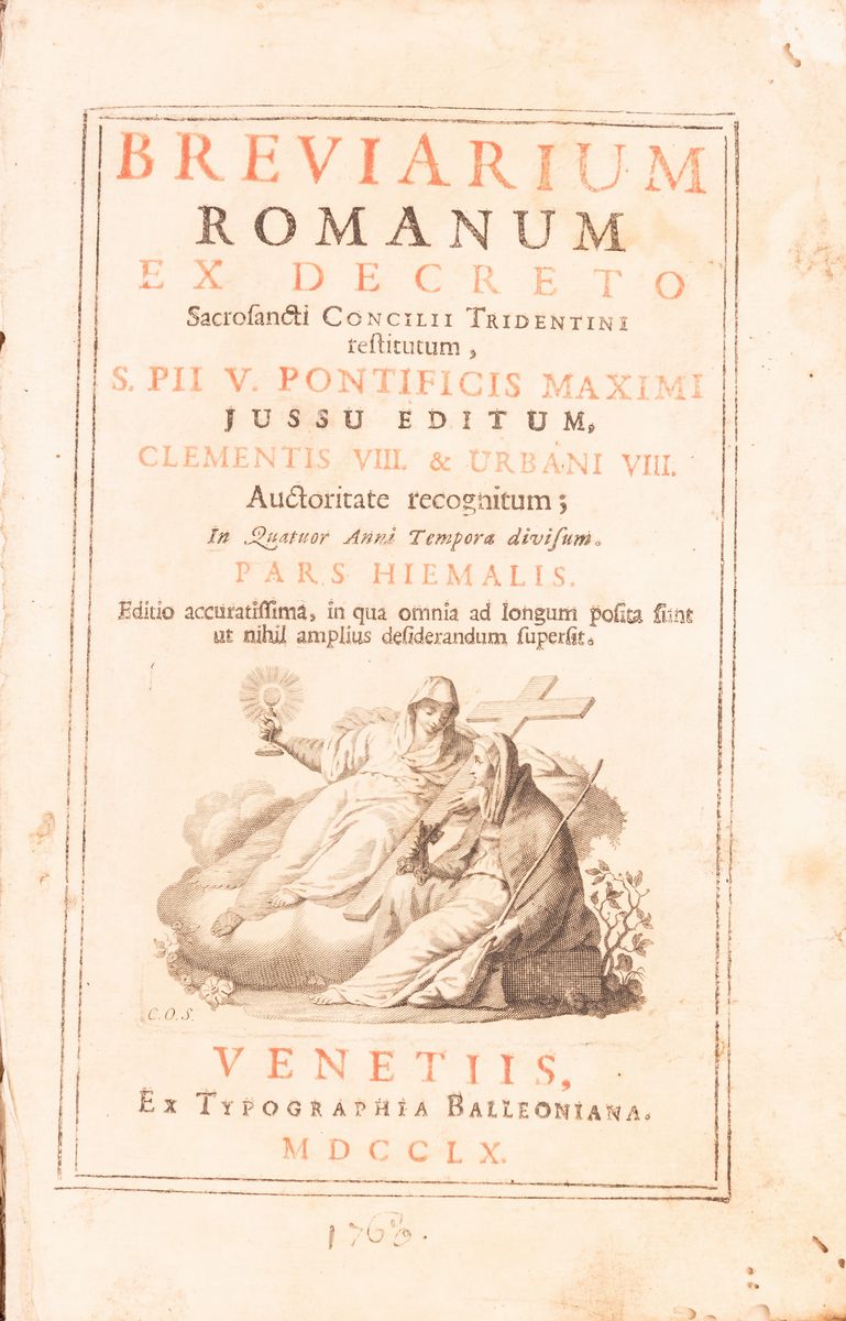 Breviarum Romanum Ex Decreto Sacrosancti Concilii Tridentini Restitutum