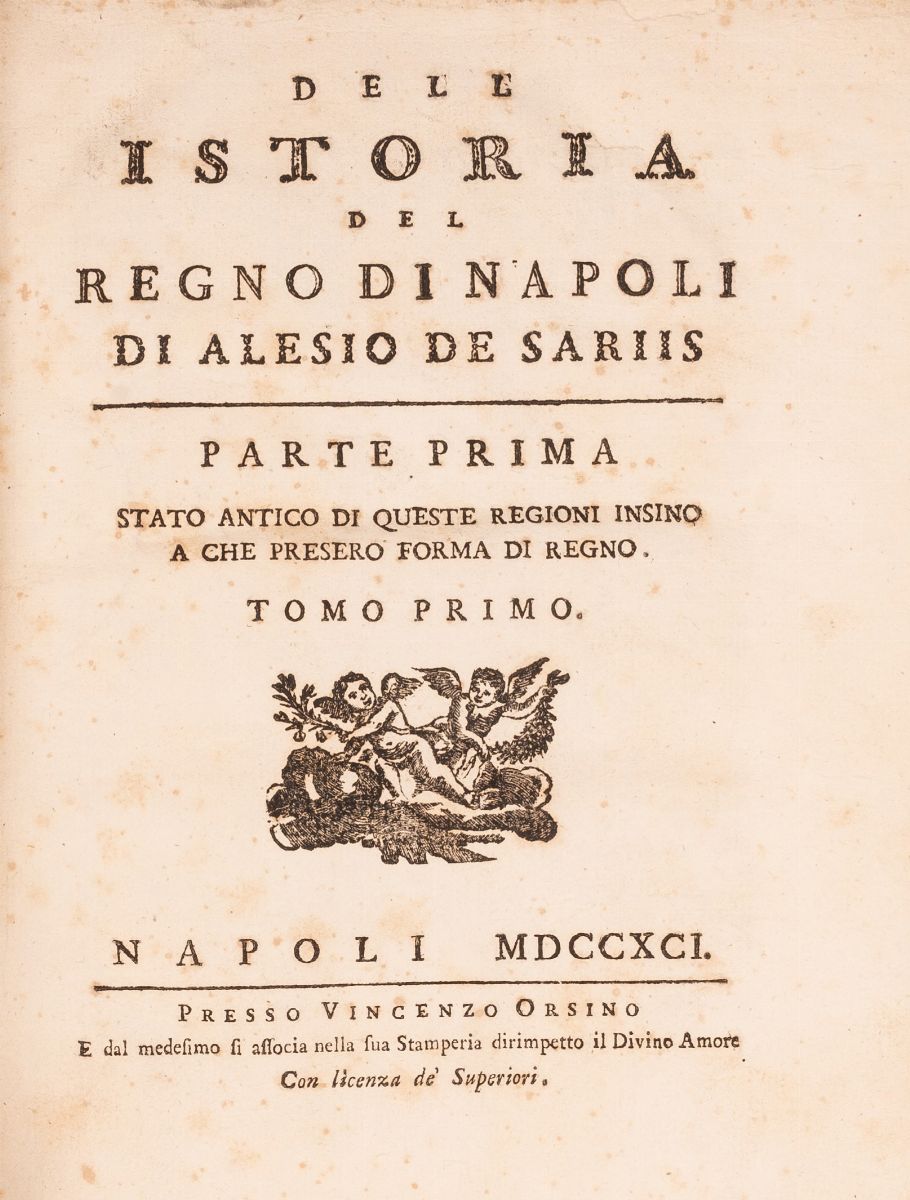 Dell'istoria del Regno di Napoli di Alessio De Sariis