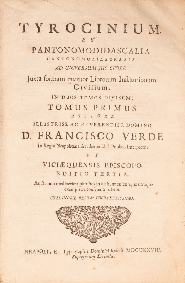 Tyrocinium Et Pantonomodidascalica (...)