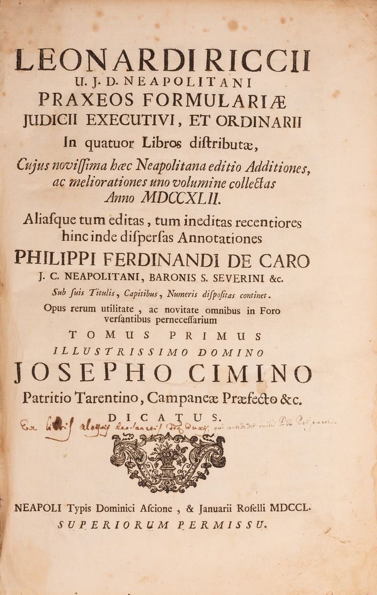 Leonardi Ricci U. J D. Neapolitani