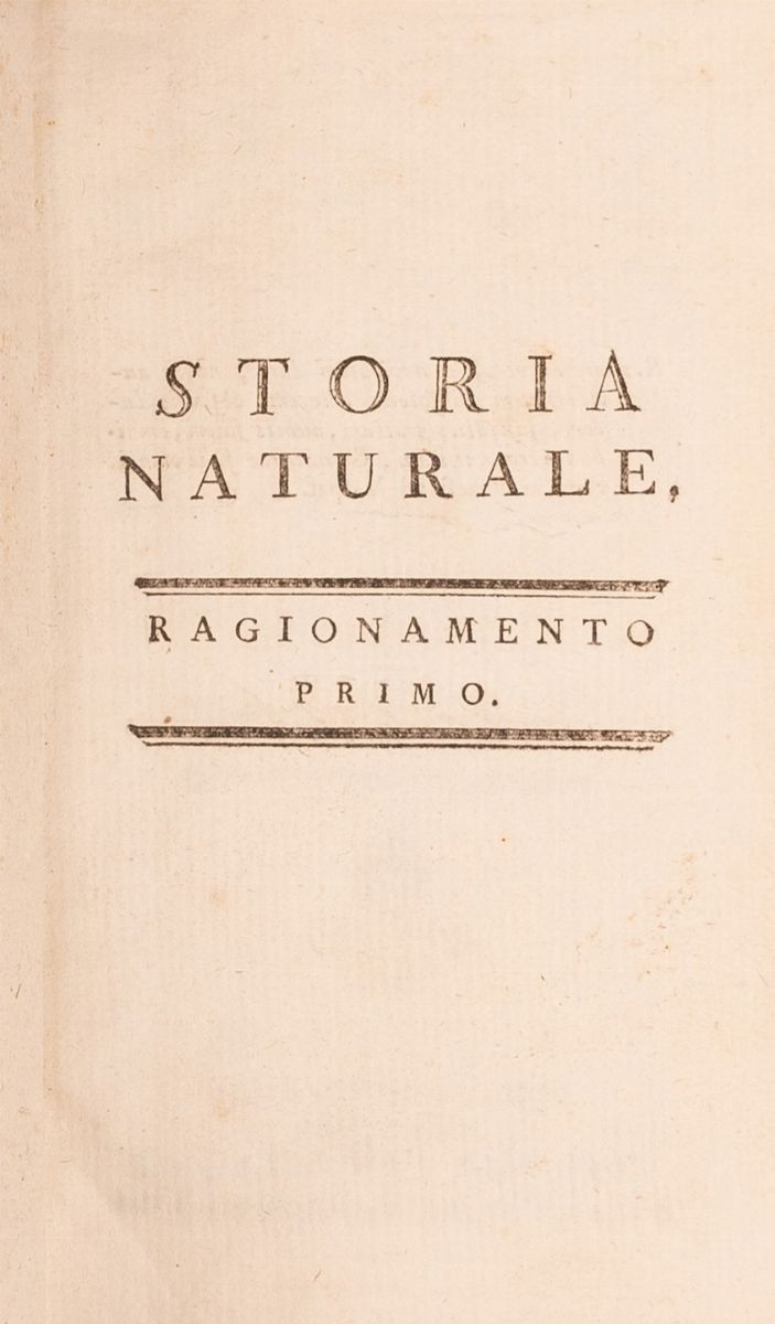 Buffon, Storia Naturale, Generale e Particolare con la Descrizione del Gabinetto del Re Trasporta...