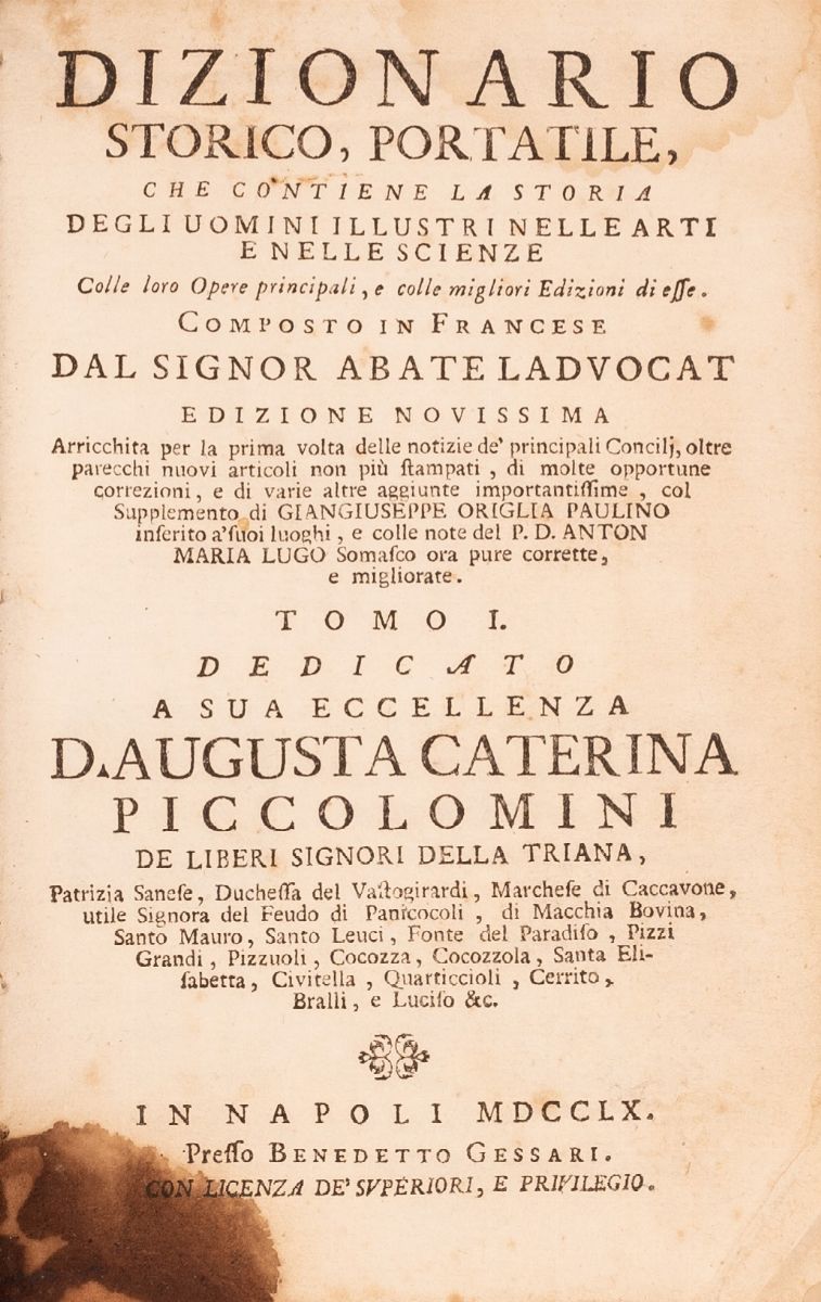 Dizionario Storico Portatile