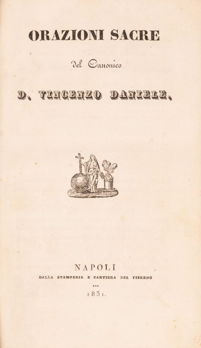 Orazioni Sacre del Canonico D. Vincenzo Daniele