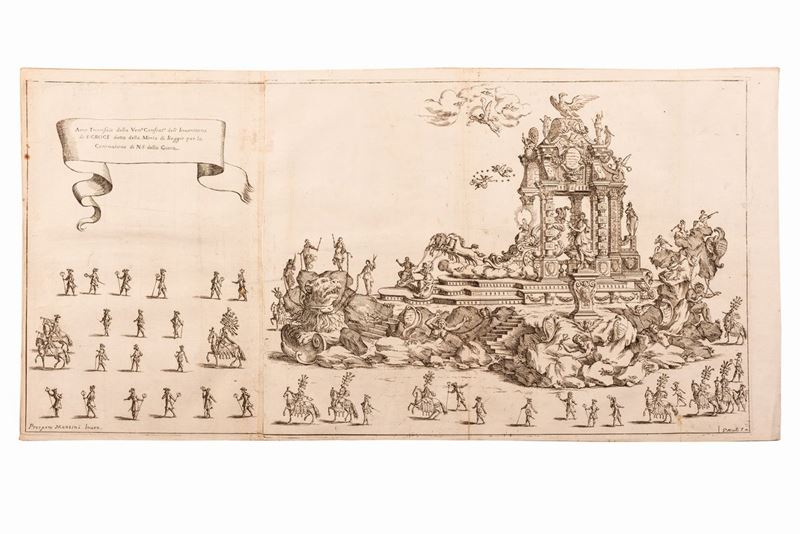 Giuseppe Maria Mitelli - Arco Trionfale della Ven.e Confrat.a Dell'inventione di S. Croce Detta d...